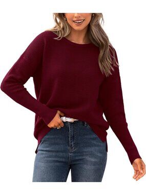 Cozy Striped Fall Sweater for Women | Casual Long Sleeve Loose Fit Pullover